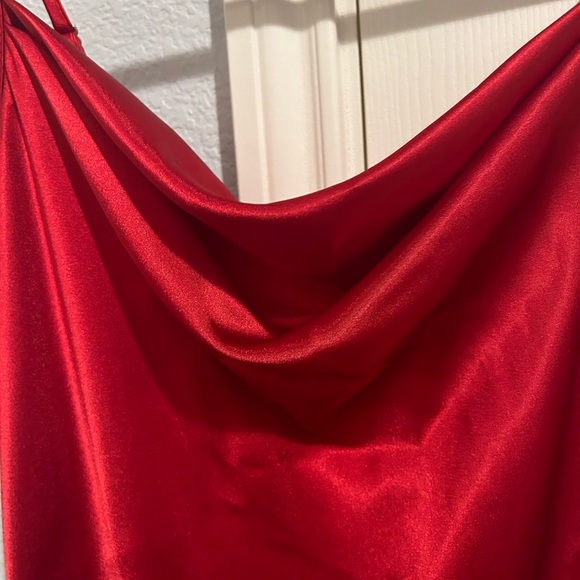 Bebe Red Slip Dress - Picture 2 of 5